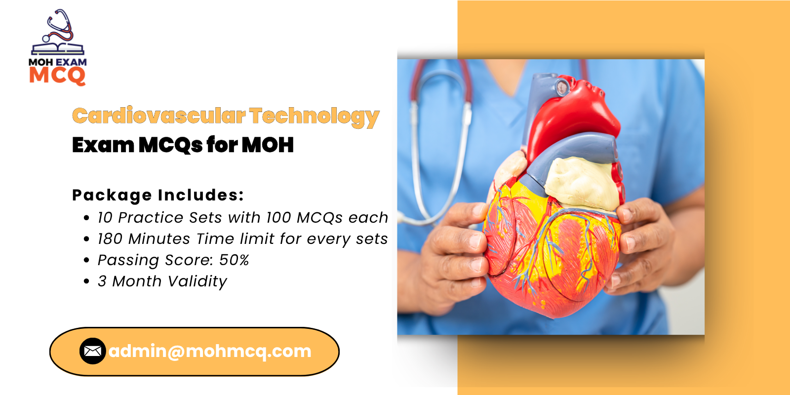 Cardiovascular Technology Exam MCQs for MOH