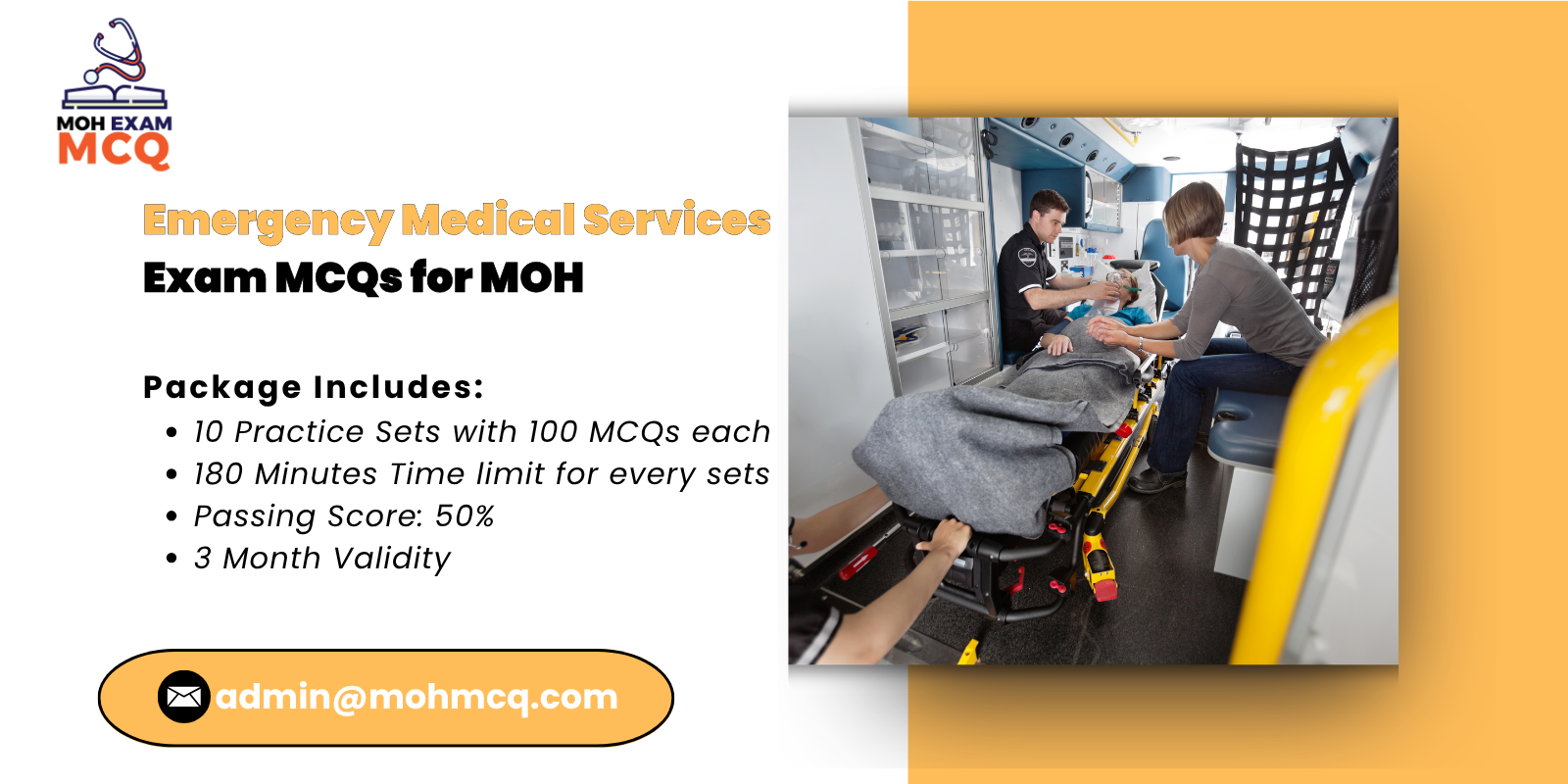 Emergency Medical Services Exam MCQs for MOH