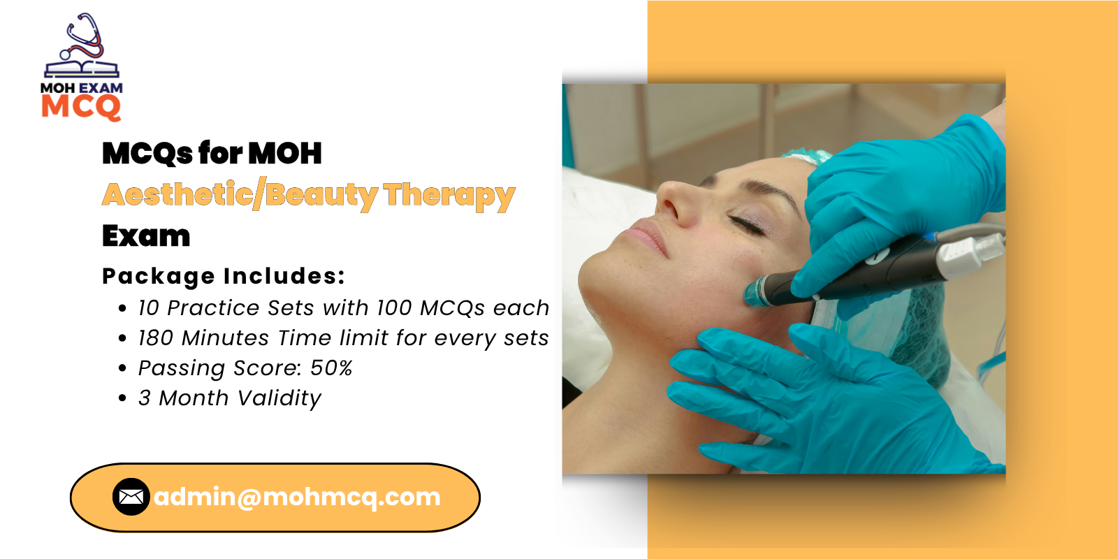 MCQs for MOH Aesthetic_Beauty Therapy Exam