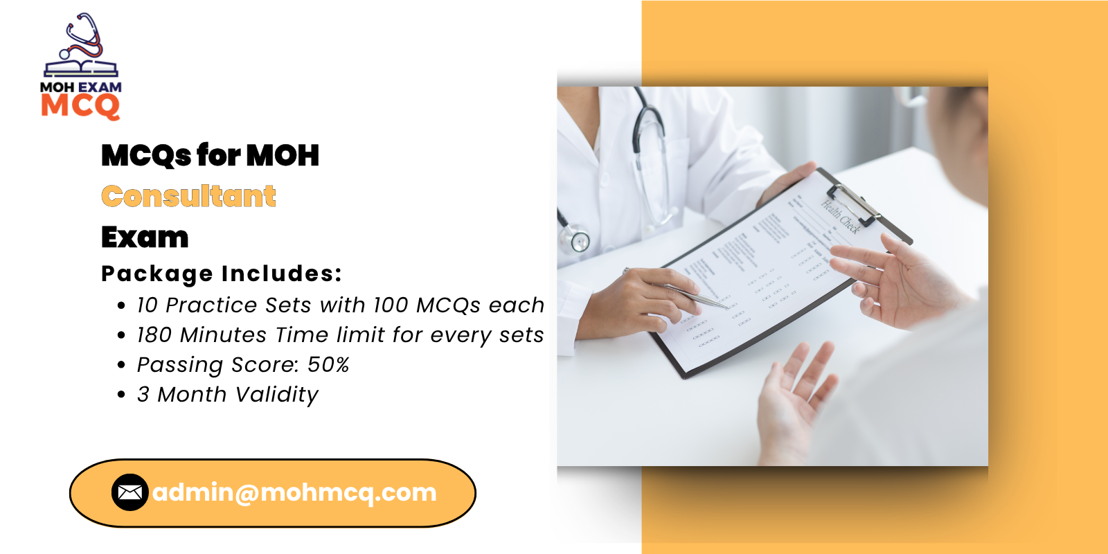 MCQs for MOH Consultant Exam