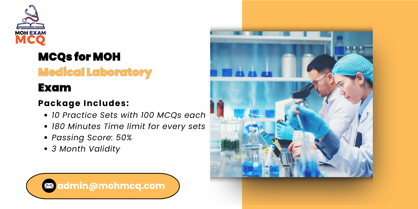MCQs for MOH Medical Laboratory Exam