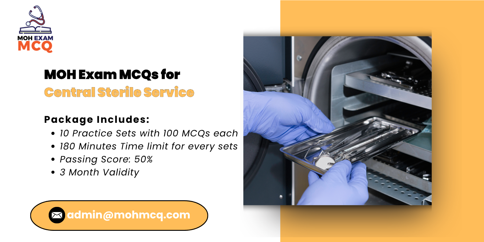 MOH Exam MCQs Central Sterile Service