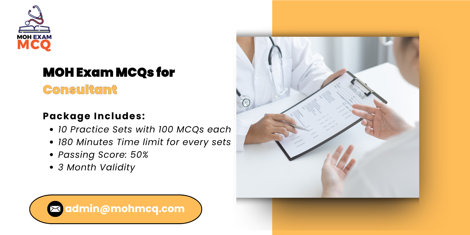 MOH Exam MCQs Consultant