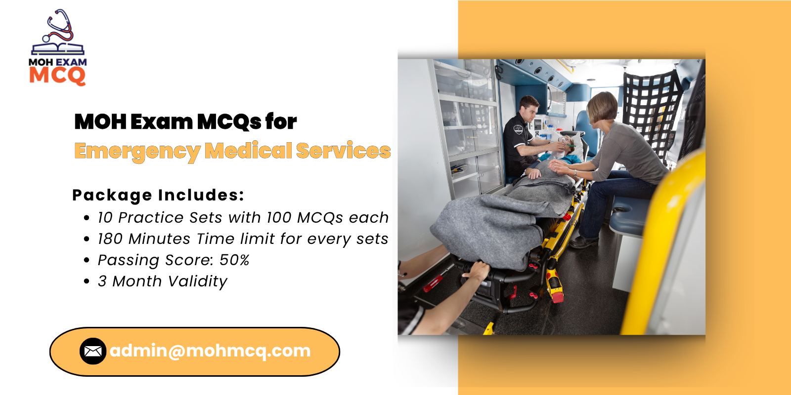 MOH Exam MCQs for Emergency Medical Services