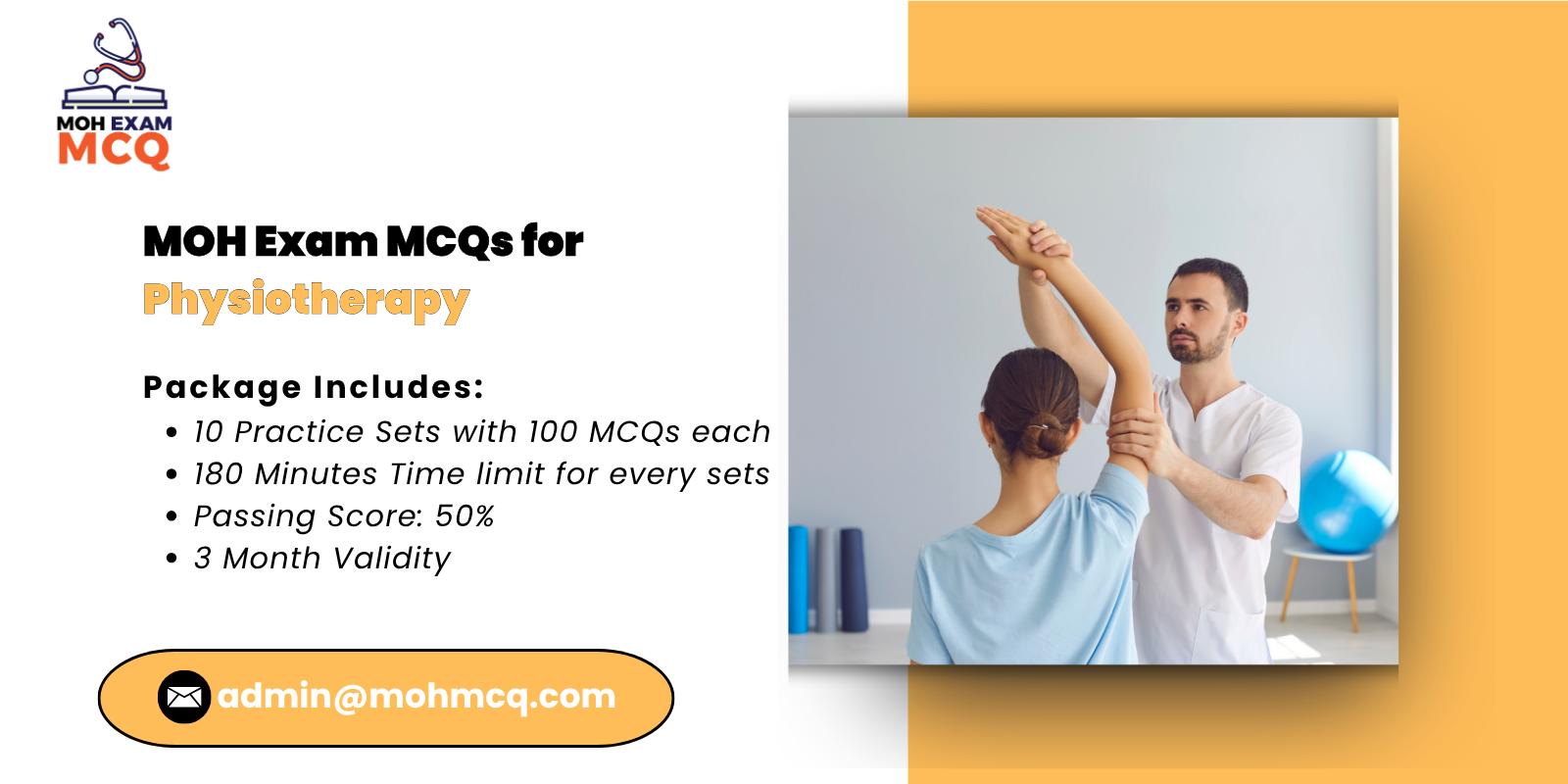 MOH Exam MCQs for physiotherapy