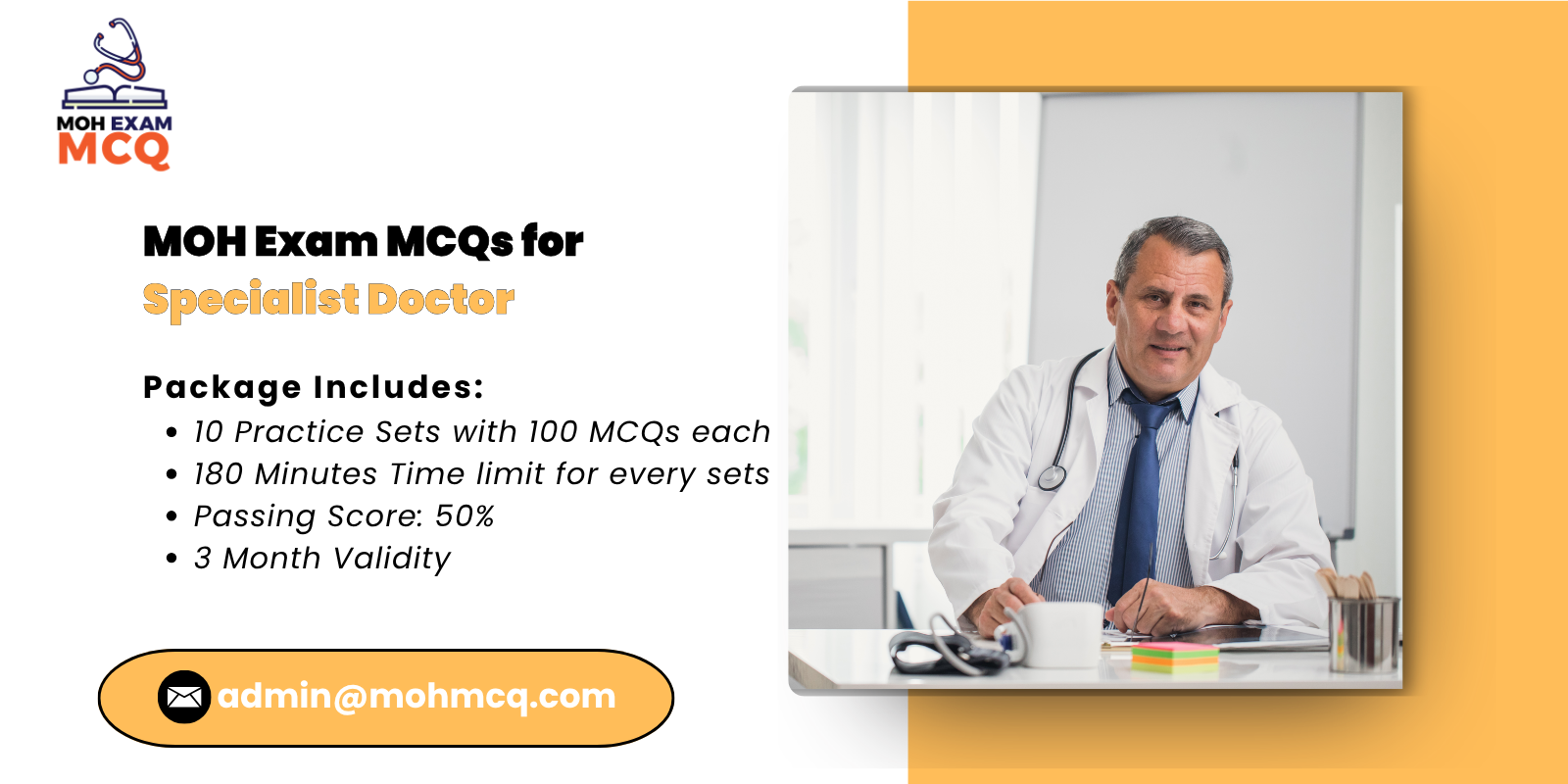 MOH Exam MCQs for Specialist Doctor