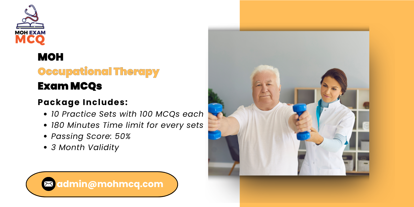 MOH Occupational Therapy Exam MCQs