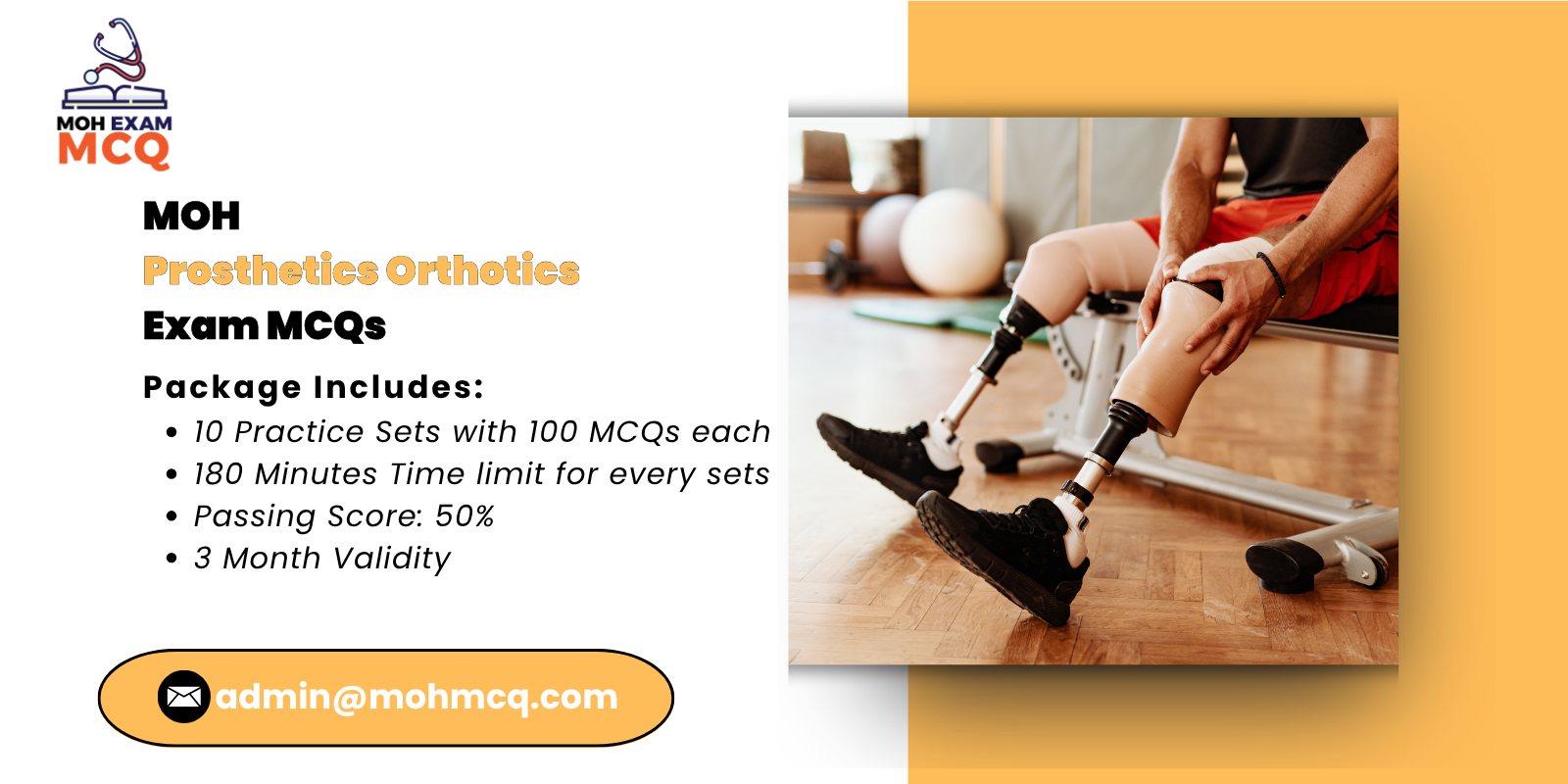 MOH Prosthetics orthotics Exam MCQs