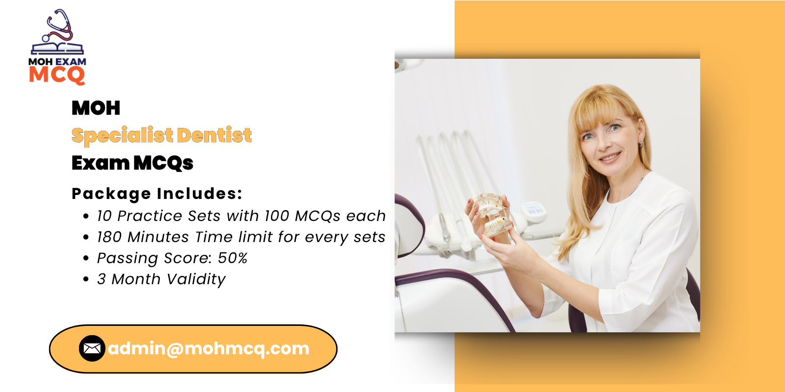 MOH Specialist Dentists Exam MCQs