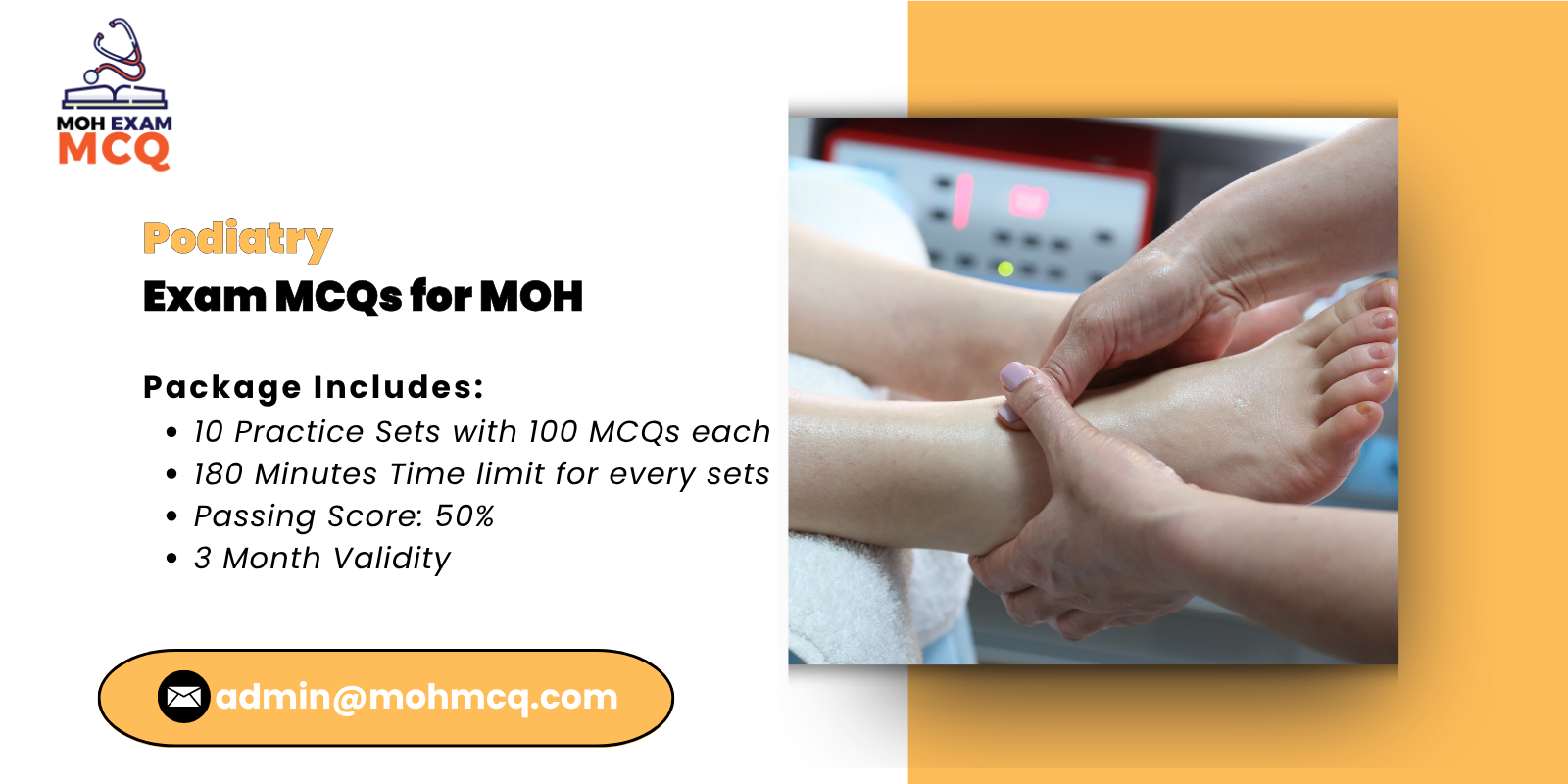 Podiatry Exam MCQs for MOH
