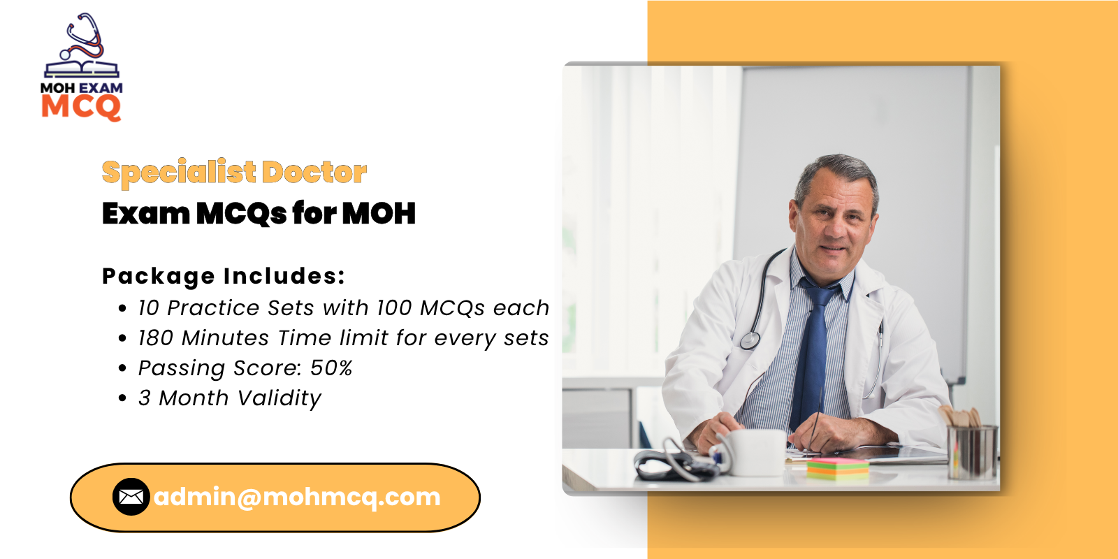 Specialist Doctor Exam MCQs for MOH