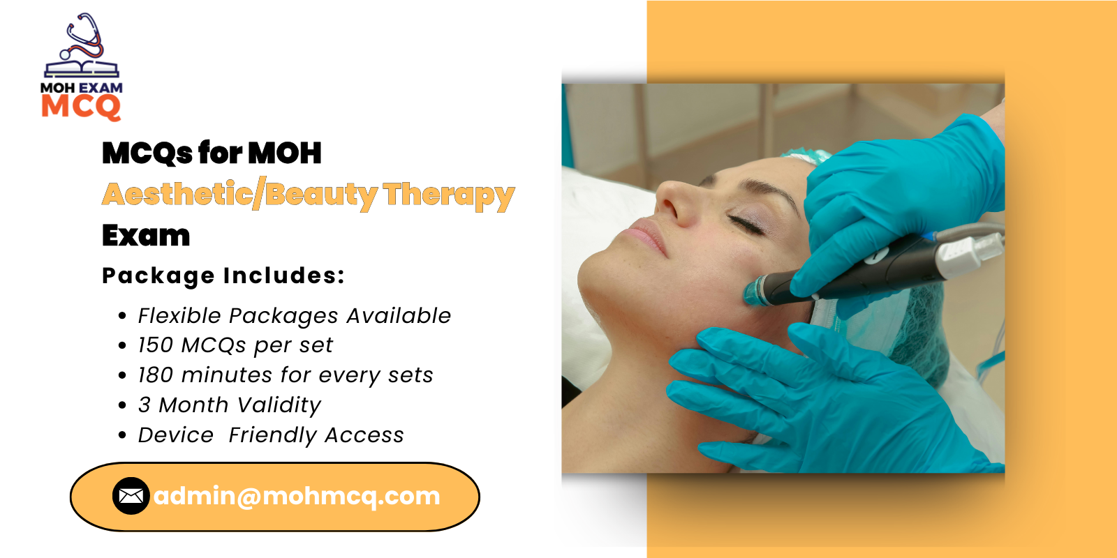 MCQs for MOH Aesthetic_Beauty Therapy Exam