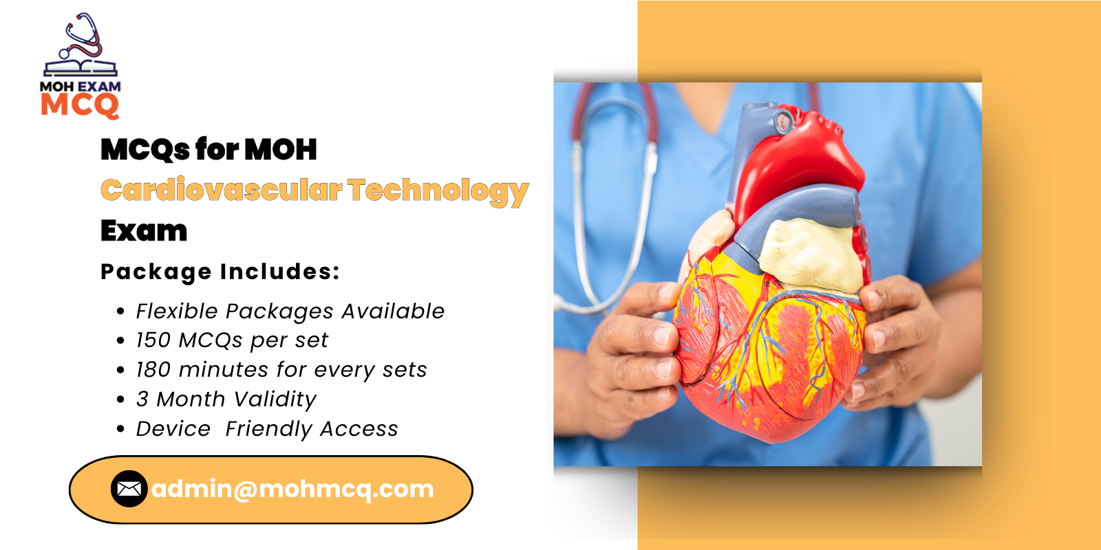 MCQs for MOH Cardiovascular Technology Exam
