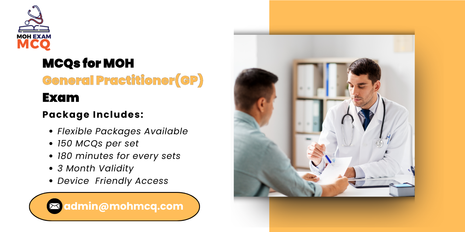 MCQs for MOH General Practitioner(GP) Exam