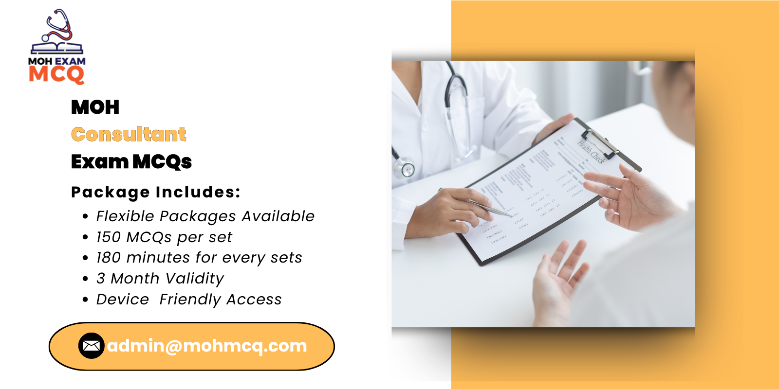 MOH Consultant Exam MCQs