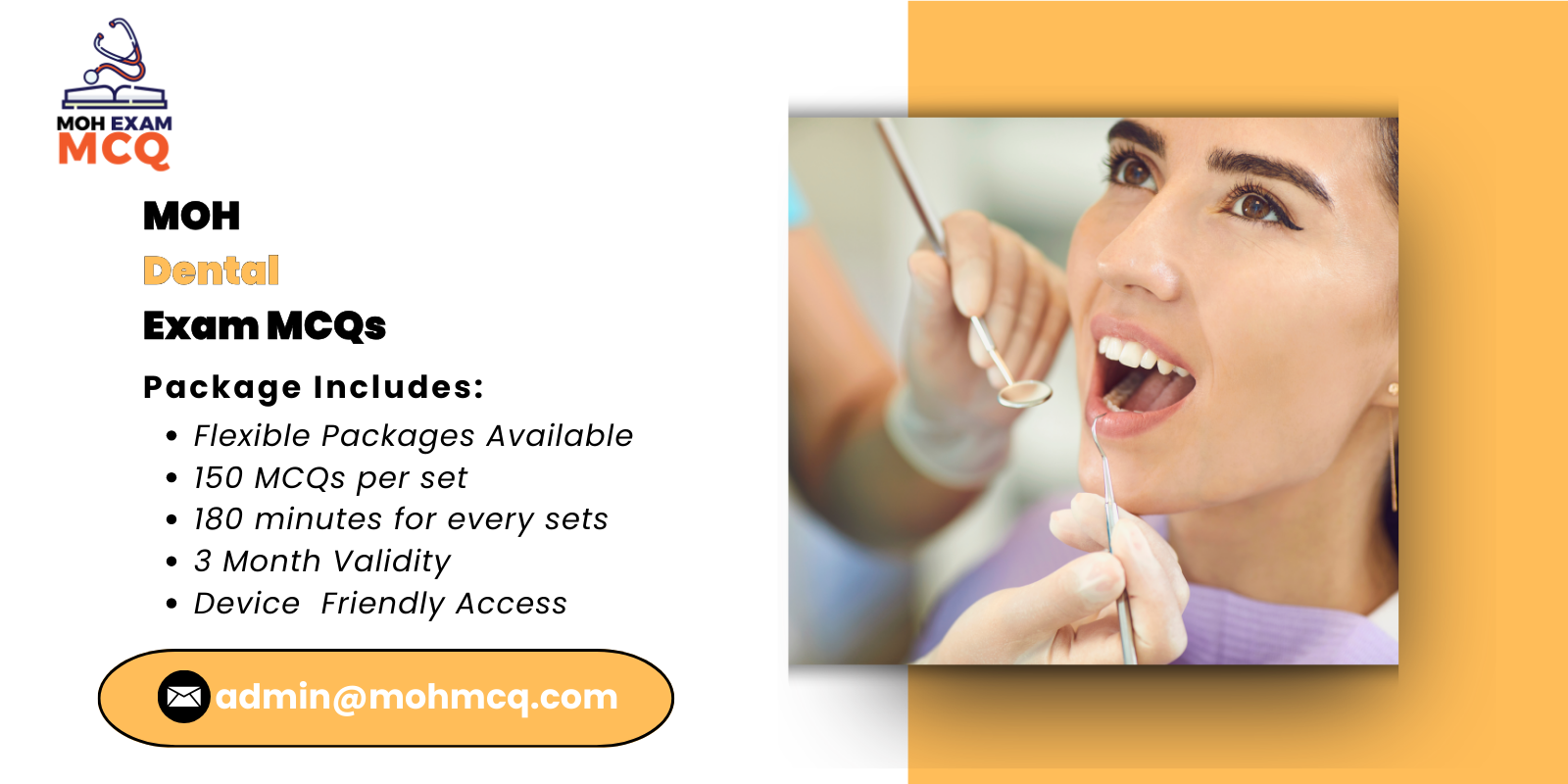 MOH Dental Exam MCQs