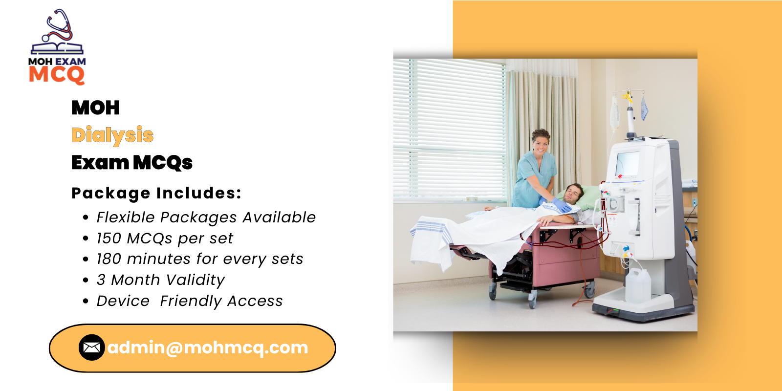 MOH Dialysis Exam MCQs