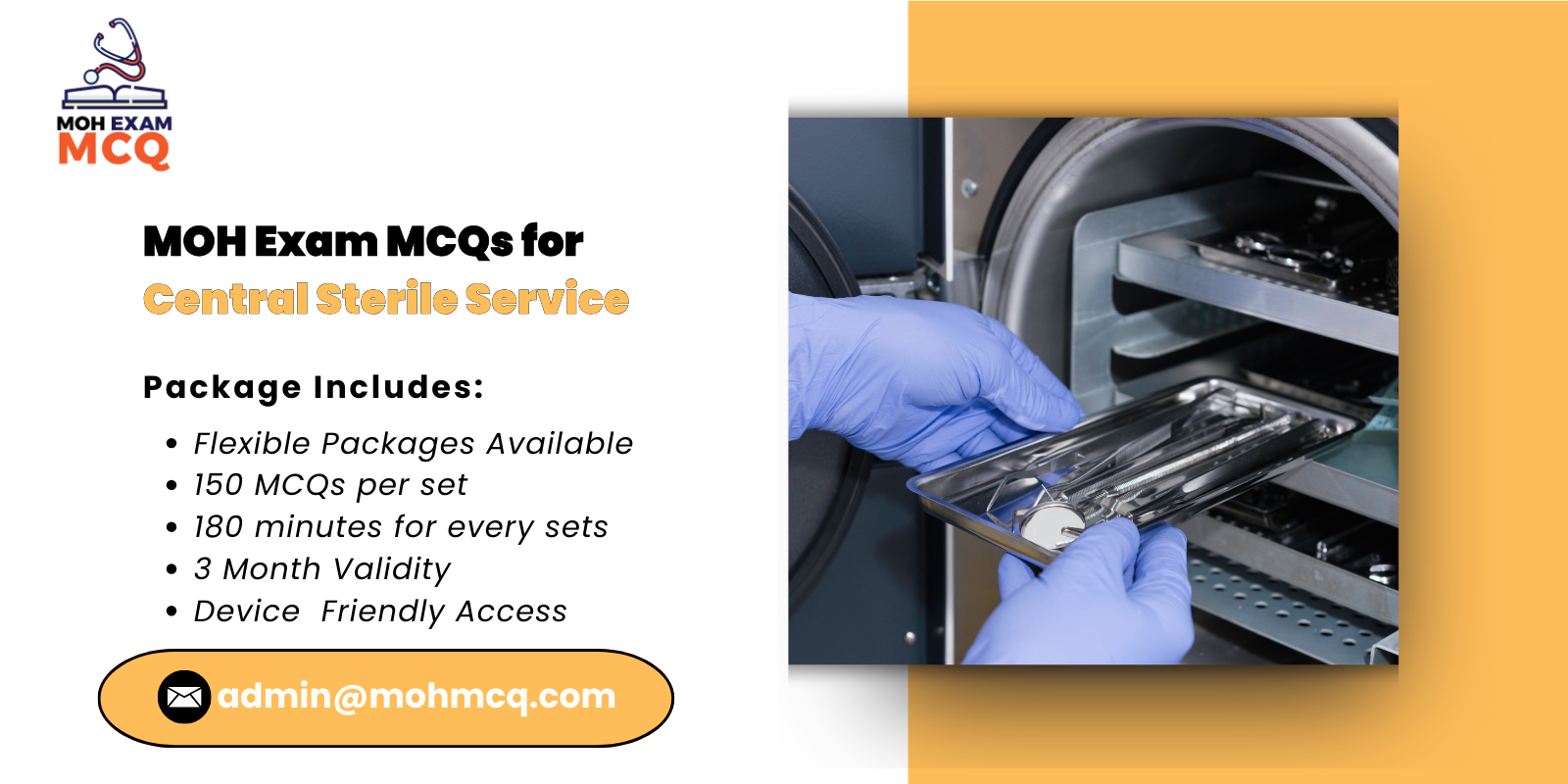MOH Exam MCQs Central Sterile Service
