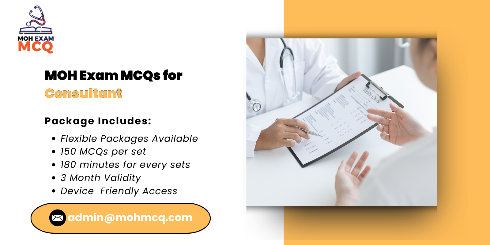 MOH Exam MCQs Consultant