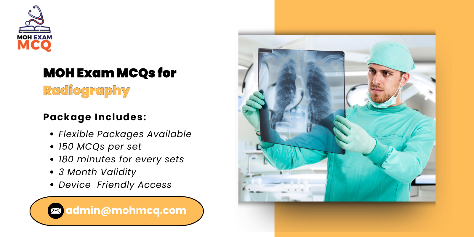 MOH Exam MCQs Radiography