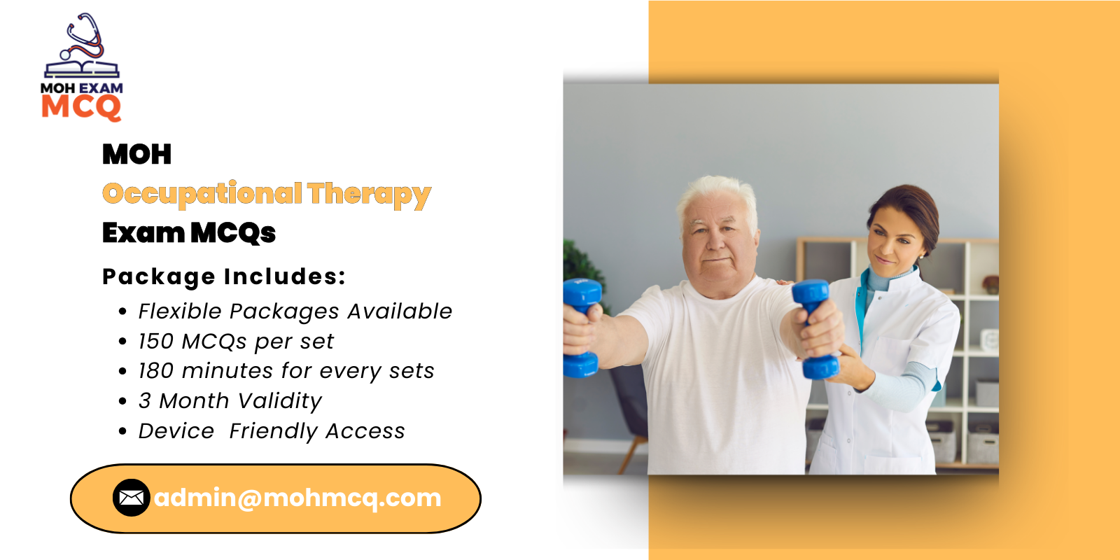 MOH Occupational Therapy Exam MCQs