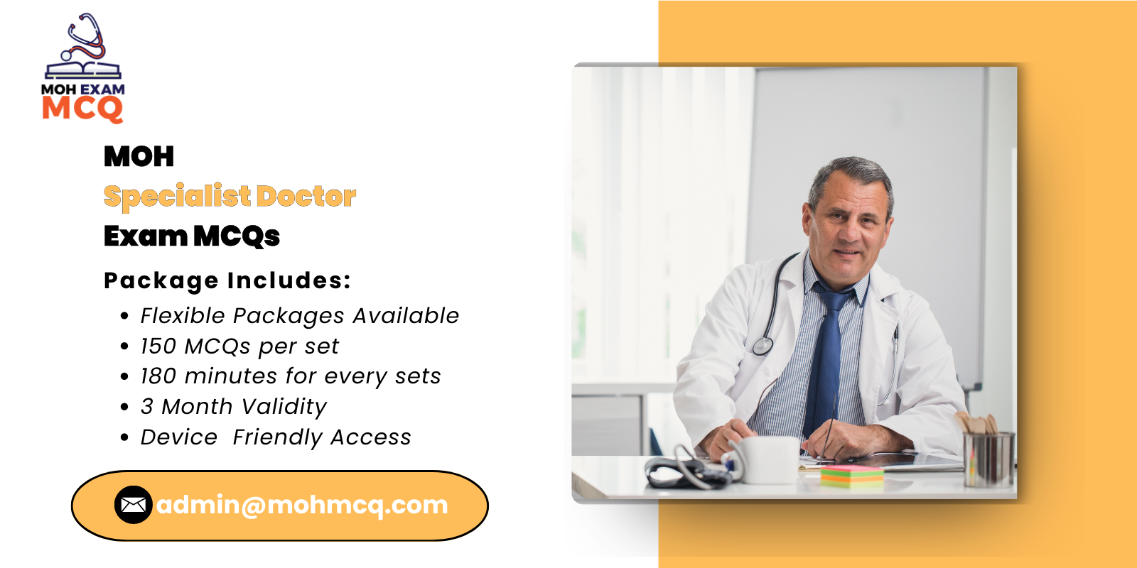 MOH Specialist Doctor Exam MCQs