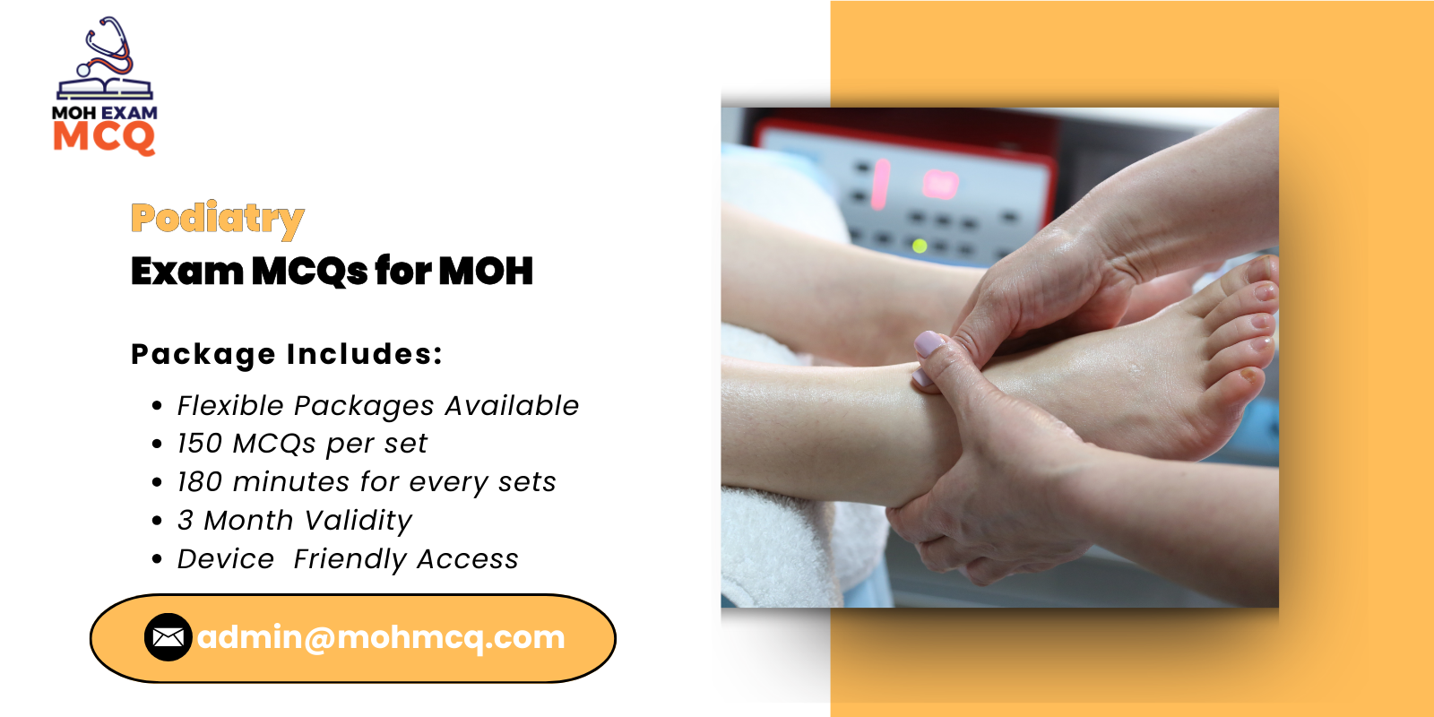 Podiatry Exam MCQs for MOH