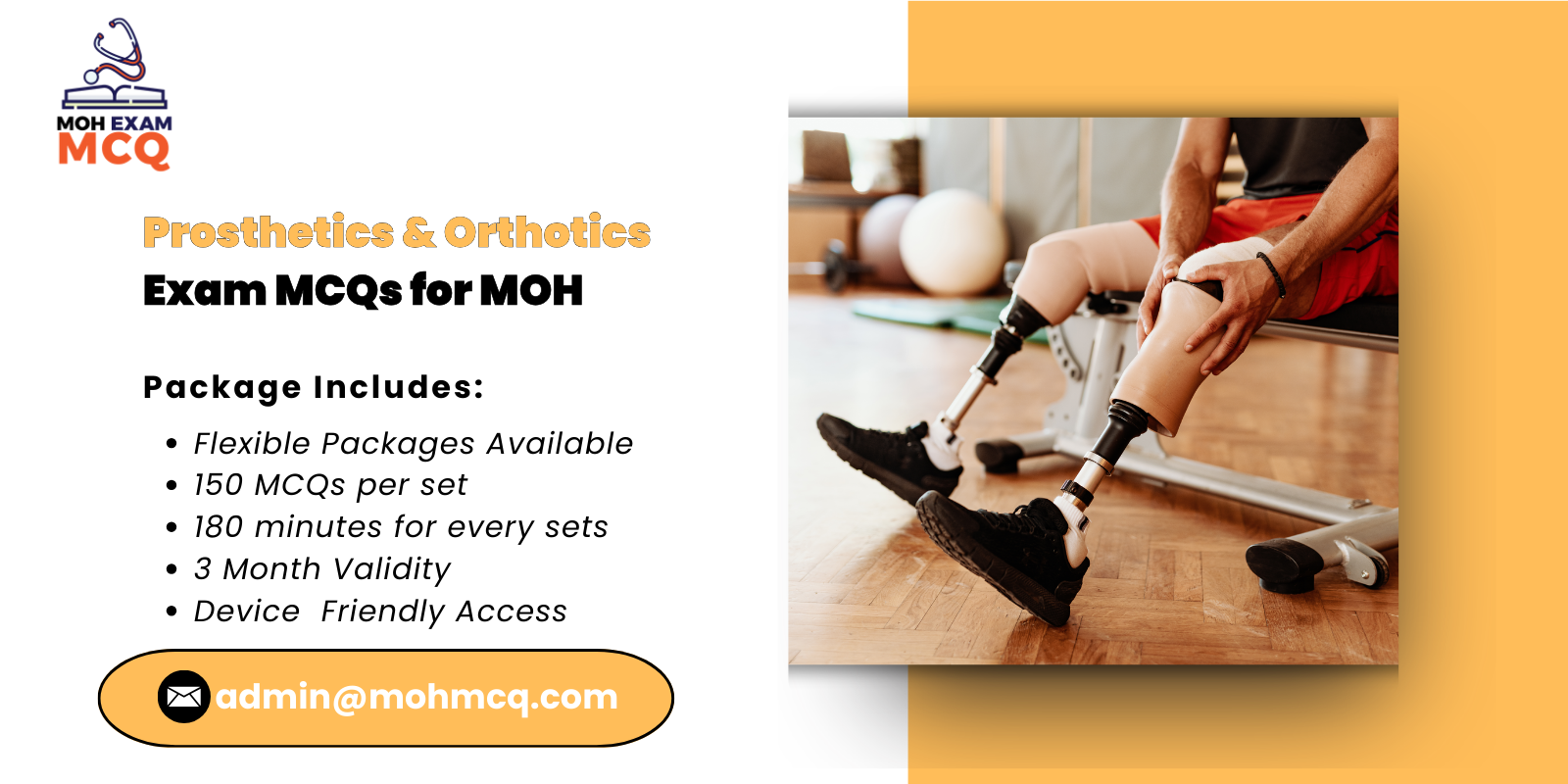 Prosthetics Orthotics Exam MCQs for MOH