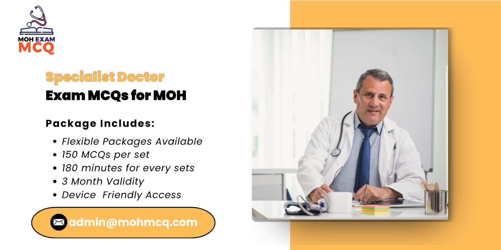 Specialist Doctor Exam MCQs for MOH
